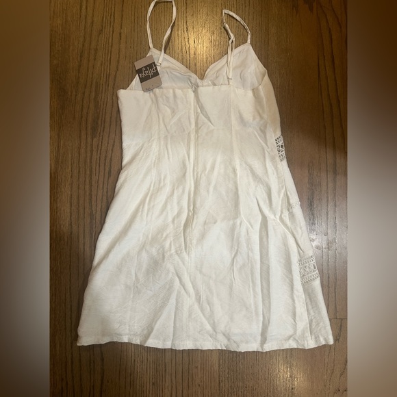 NWT Lush White Mini Dress-Size Medium - Picture 2 of 7